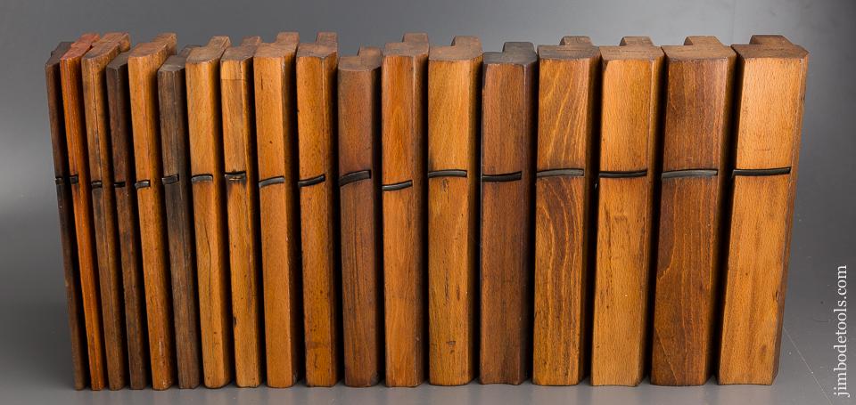 Complete Set of VARVILL YORK Hollows & Rounds Moulding Planes EVENS - 80706