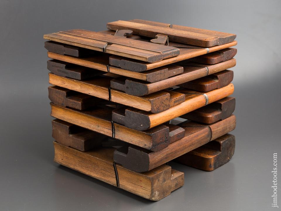 Complete Working Set of 18 Hollows & Rounds Molding Planes EVENS - 80715