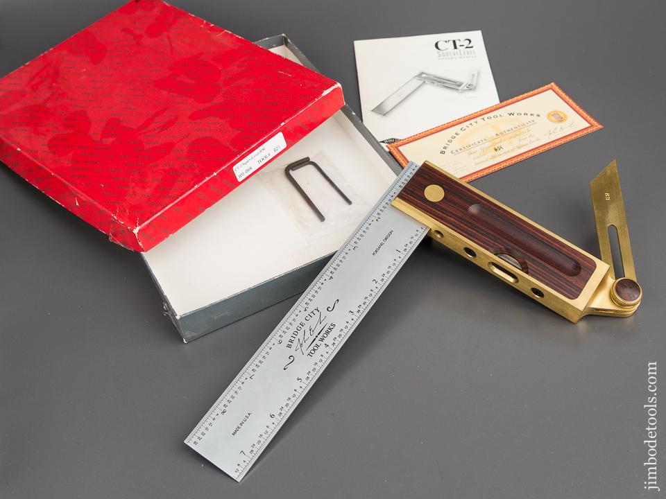 1994 BRIDGE CITY TOOL WORKS CT-2 Squevel Bevel Level in Original Box - 80728R