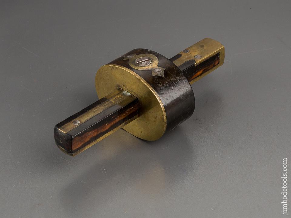 Near Mint! 6 1/2 inch Ebony and Brass Mortise Gauge  - 80745R
