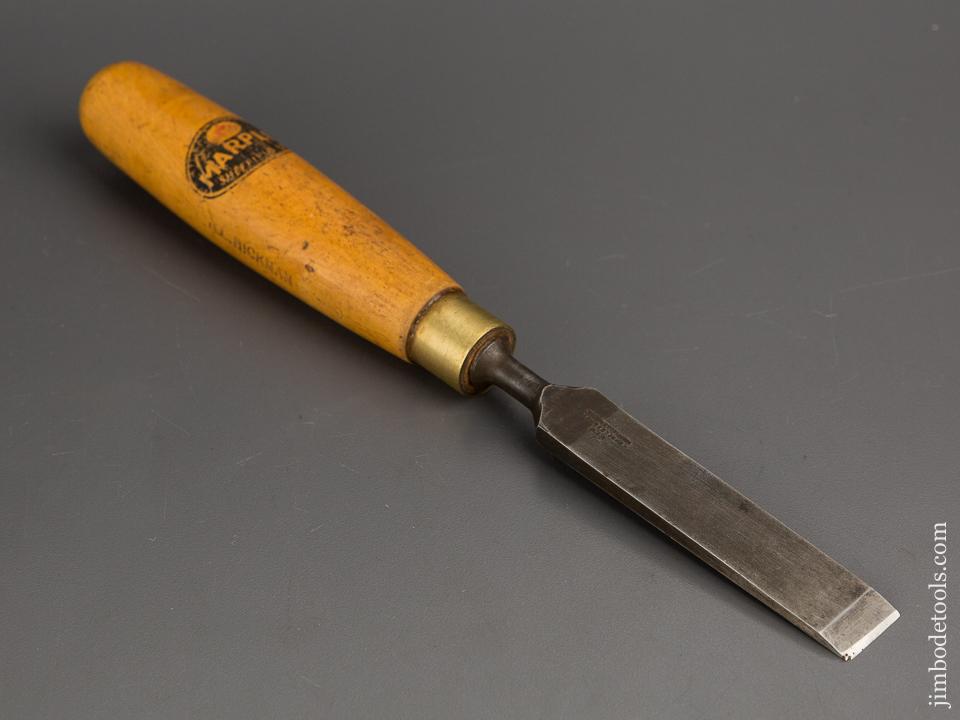 3/4 x 10 3/4 inch MARPLES Boxwood Handled Tang Chisel with Decal - 80766