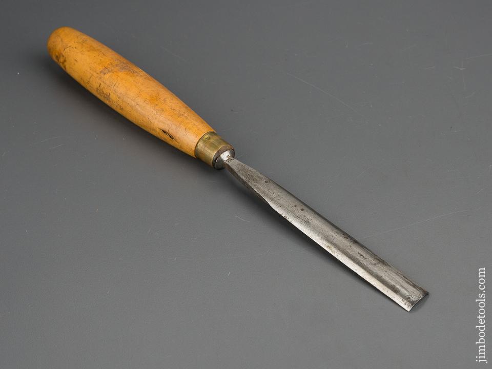 5/8 x 11 inch HEARNSHAW BROS No. 8 Sweep Boxwood Handled Tang Gouge - 80789