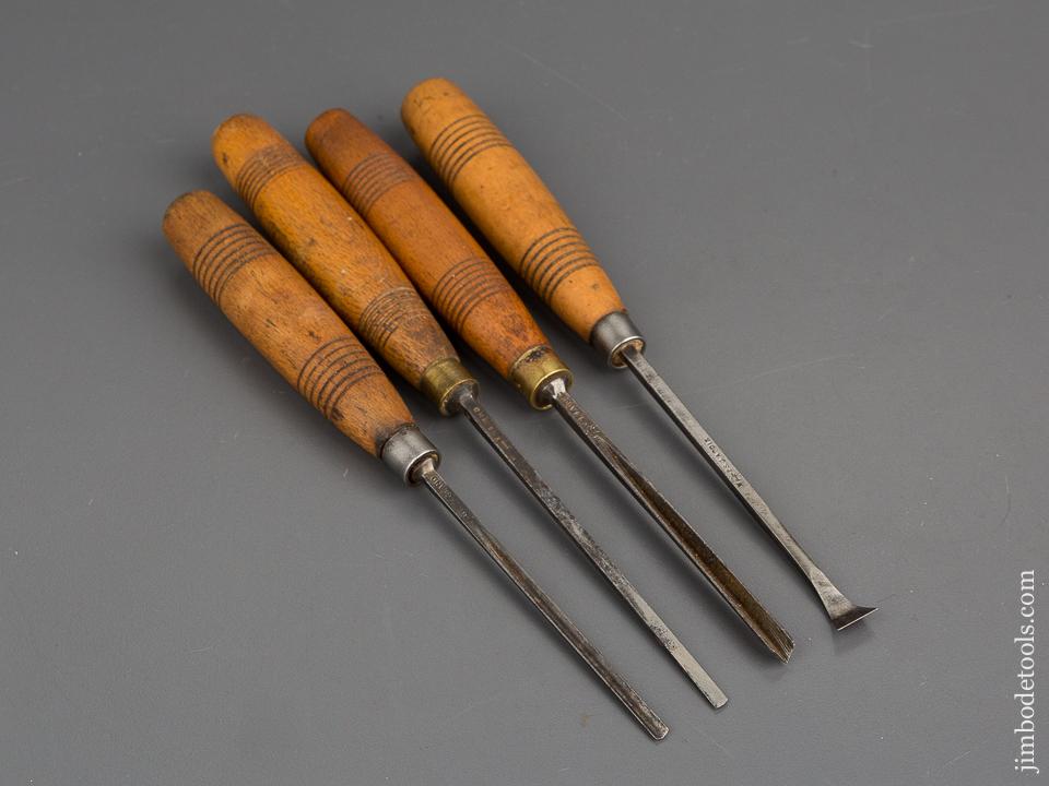 Four ADDIS Carving Chisels - 80790