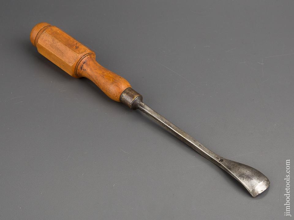 15/16 x 11 3/8 inch MARPLES Boxwood Handled Tang Spoon Gouge - 80791