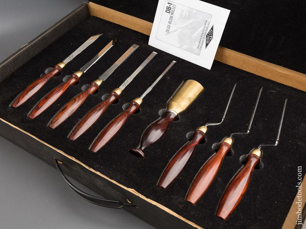 BRIDGE CITY TOOL WORKS CT-13 Nine Piece Chisel Set MINT in Original Presentation Box - 80817