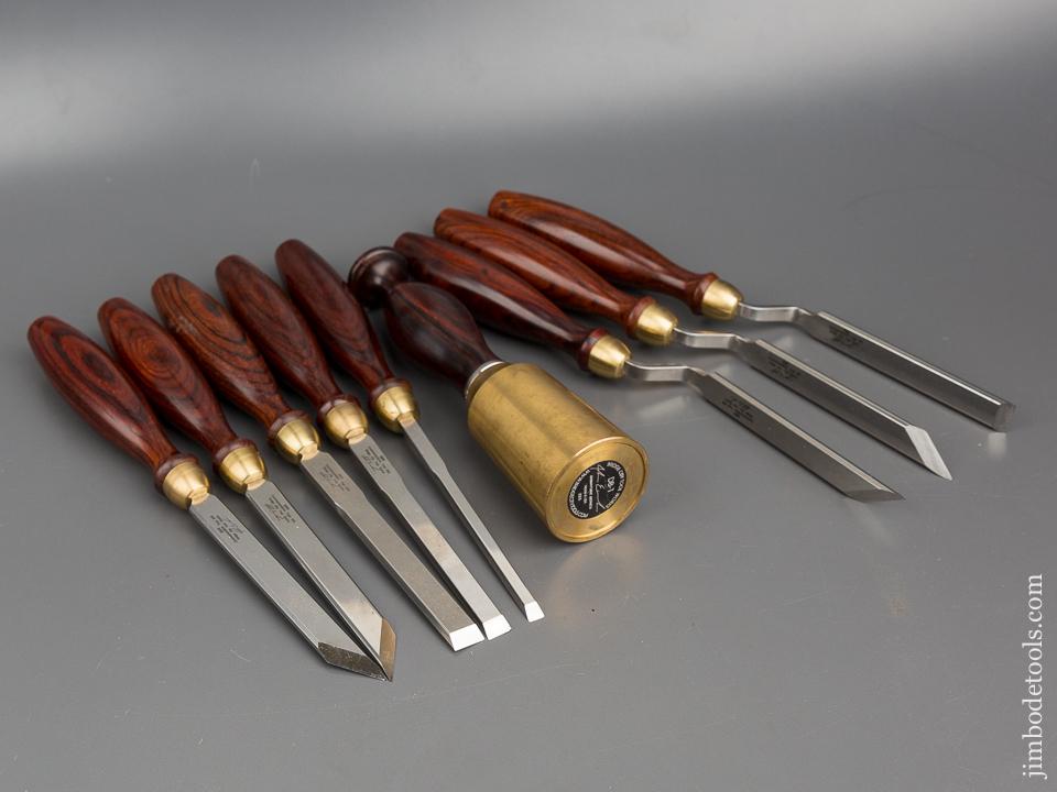 BRIDGE CITY TOOL WORKS CT-13 Nine Piece Chisel Set MINT in Original Presentation Box - 80817