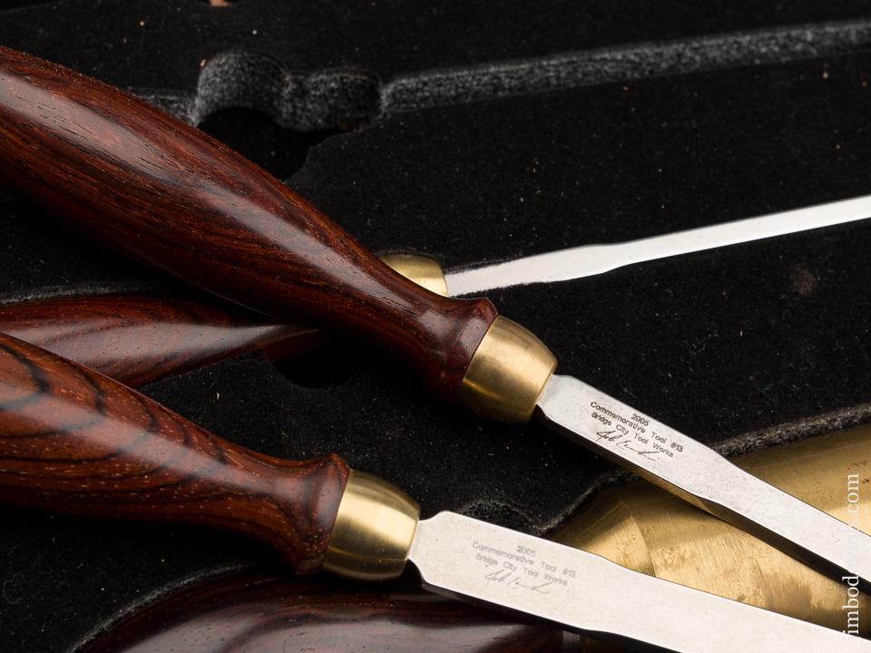 BRIDGE CITY TOOL WORKS CT-13 Nine Piece Chisel Set MINT in Original Presentation Box - 80817