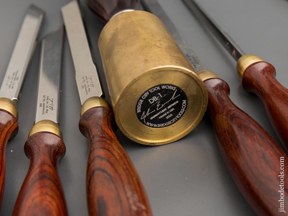 BRIDGE CITY TOOL WORKS CT-13 Nine Piece Chisel Set MINT in Original Presentation Box - 80817