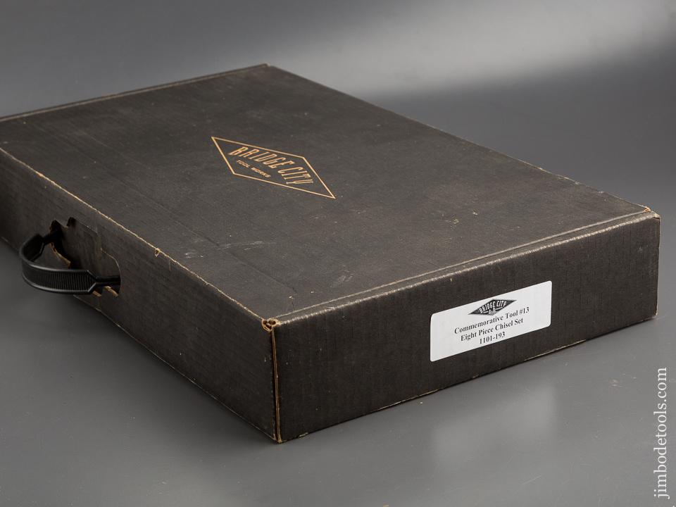 BRIDGE CITY TOOL WORKS CT-13 Nine Piece Chisel Set MINT in Original Presentation Box - 80817