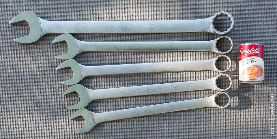 Set of Five Monster Heavy Equipment Combination Wrenches - 80833