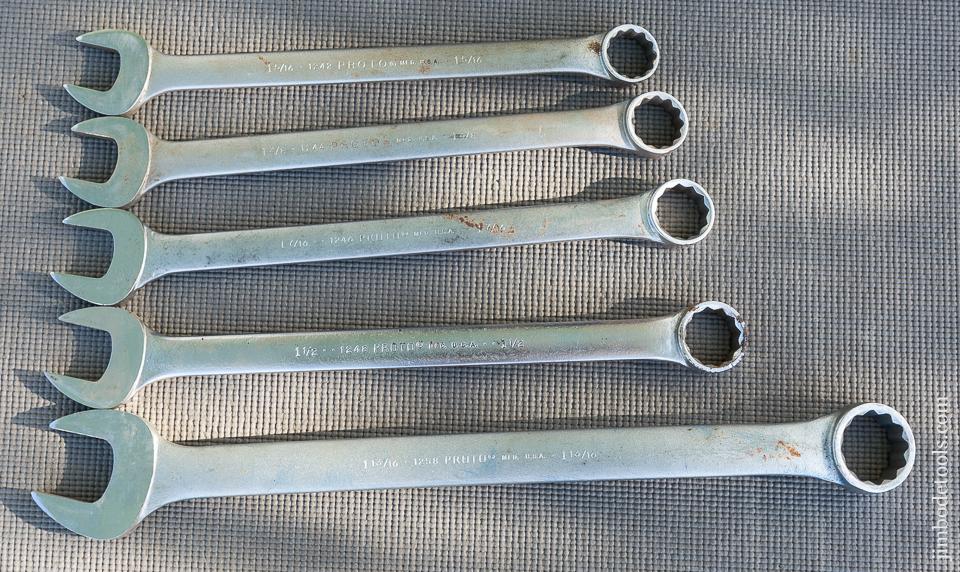 Set of Five Monster Heavy Equipment Combination Wrenches - 80833