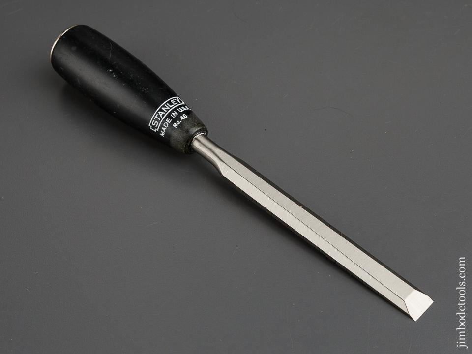 Mint! STANLEY No. 40 EVERLASTING Chisel with Composition Handle UNUSED - 80841