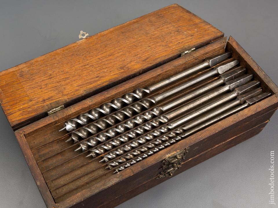 Complete Set of 14! RUSSELL JENNINGS Auger Bits in Original 3 Tiered Box - 80858