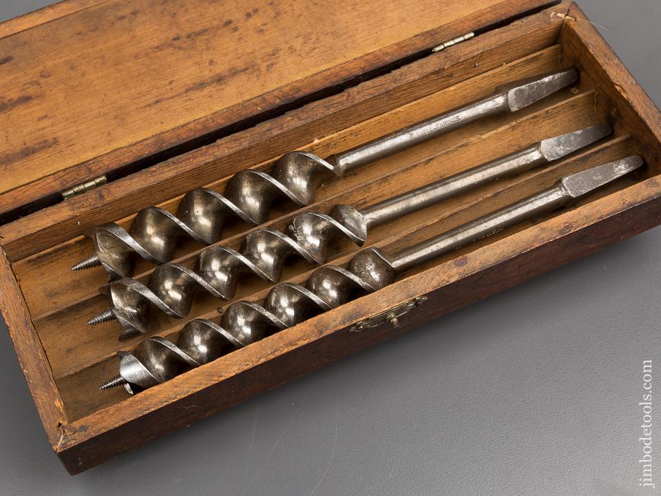 Complete Set of 14! RUSSELL JENNINGS Auger Bits in Original 3 Tiered Box - 80858