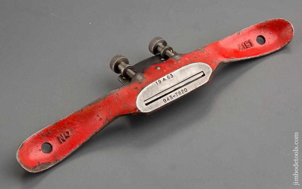 RECORD No. 0151 Adjustable Flat Bottom Spoke Shave - 80860