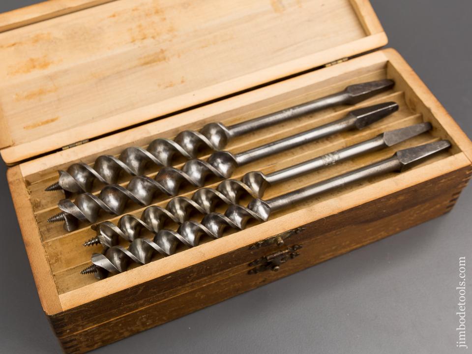 Complete Set of 13 RUSSELL JENNINGS Auger Bits in Original 3 Tiered Box - 80864