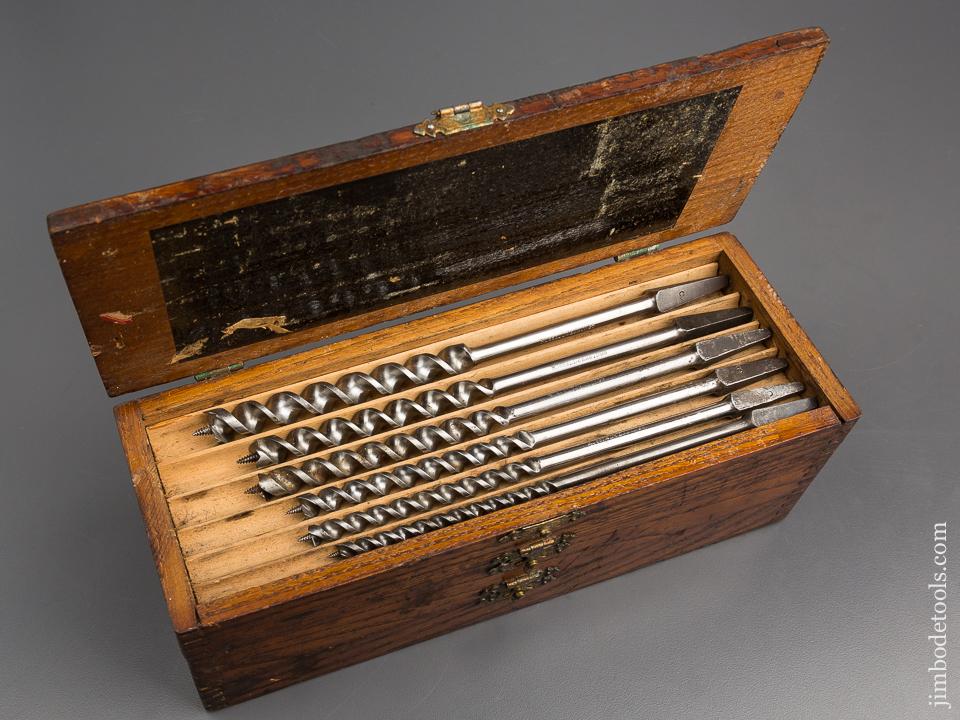 Complete Set of 13 RUSSELL JENNINGS Auger Bits in Original 3 Tiered Box - 80865