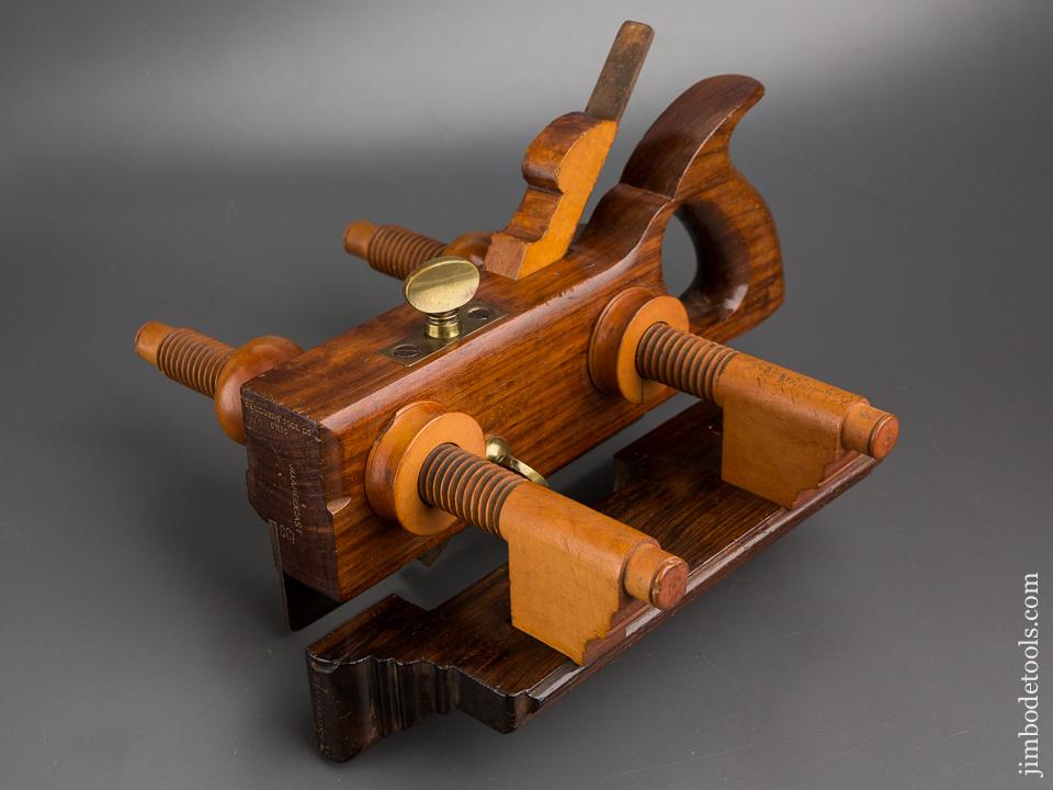 Terrific Rosewood Plow Plane with Boxwood Arms and Nuts by SANDUSKY TOOL CO circa 1869-1925 FINE - 80866