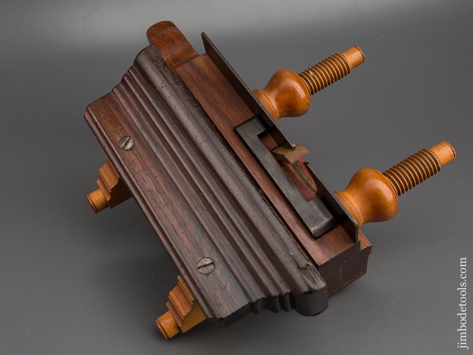 Terrific Rosewood Plow Plane with Boxwood Arms and Nuts by SANDUSKY TOOL CO circa 1869-1925 FINE - 80866