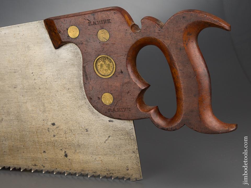 Fabulous! 4 1/2 point 28 inch Rip DISSTON No. 9 LONDON SPRING Hand Saw circa 1865 - 80872