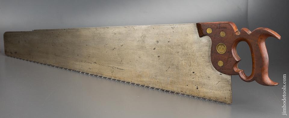 Fabulous! 4 1/2 point 28 inch Rip DISSTON No. 9 LONDON SPRING Hand Saw circa 1865 - 80872