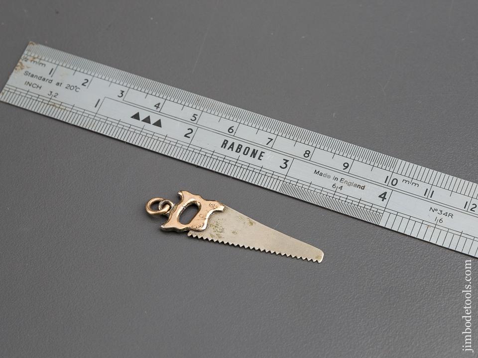 Miniature ATKINS 1 5/8 inch Hand Saw Charm - 80897