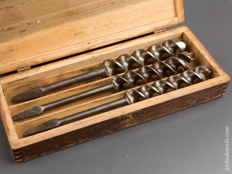 Complete Set of 13 RUSSELL JENNINGS Auger Bits in Original 3 Tiered Box - 80899
