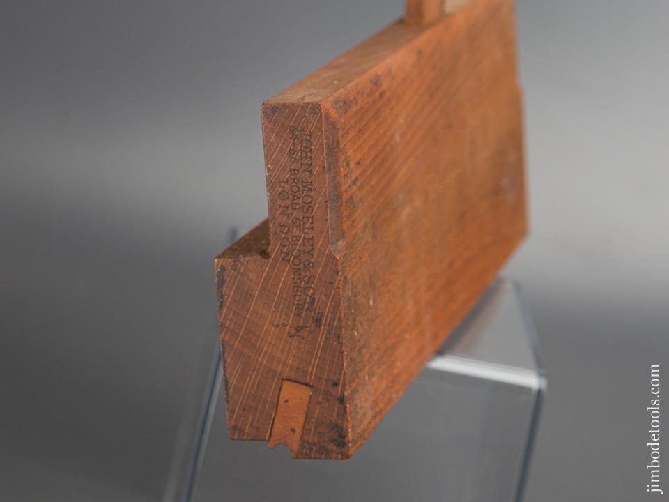 3/16 inch Side Bead Moulding Plane by MOSELEY London circa 1862-80 MINTY - 80905