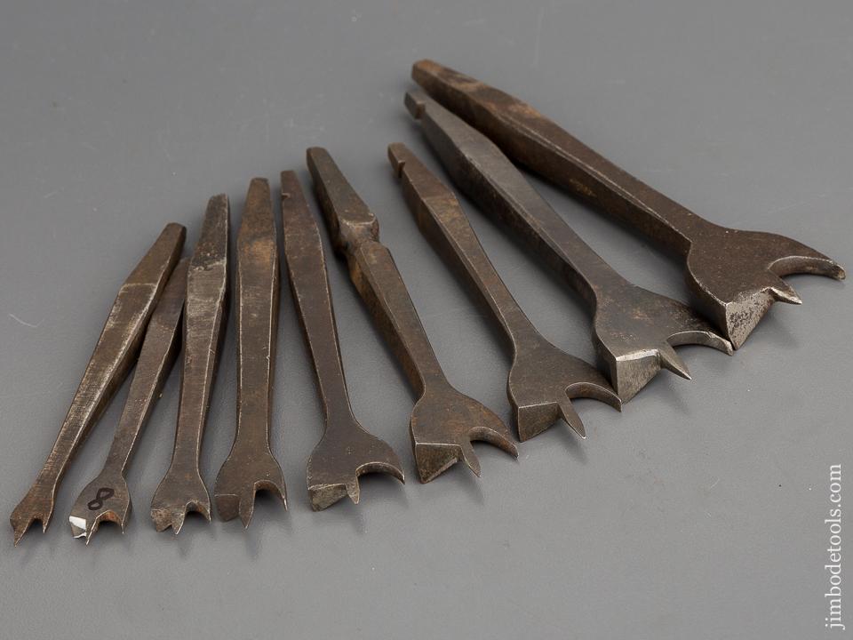 Working Set of Seven 19th Century Center Bits for Bit Brace - 80919