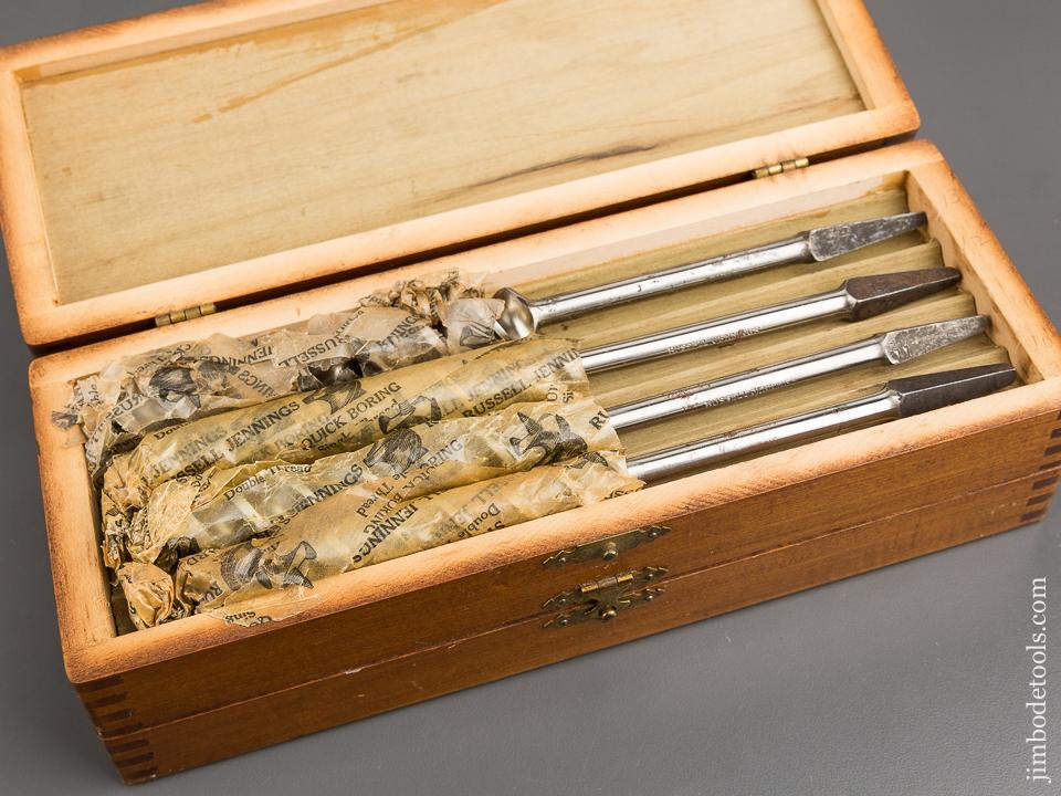 EARLY Complete Set of 14! RUSSELL JENNINGS Auger Bits MINT in Original 3 Tiered Box -80935