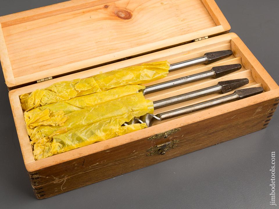 Complete Set of 13 RUSSELL JENNINGS Auger Bits in Original 3 Tiered Box -80936