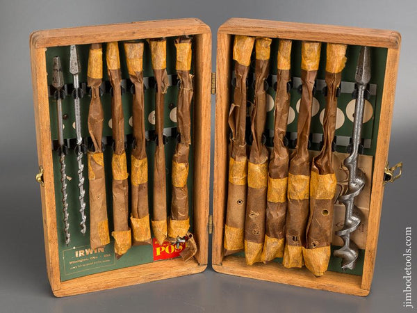 Complete Set of IRWIN Auger Bits in Original Box - 80937