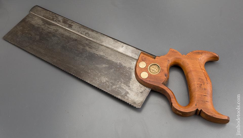 14 point 12 inch Crosscut WHEELER MADDEN & CLEMSON Back Saw - 80941