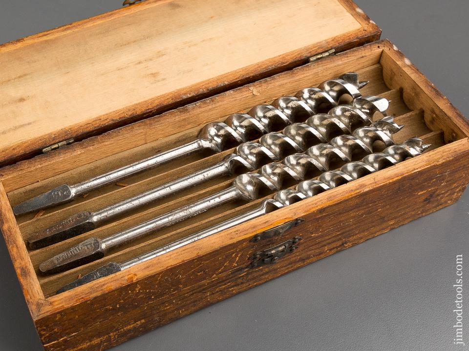 Complete Set of 13 RUSSELL JENNINGS Auger Bits in Original 3 Tiered Box -80951