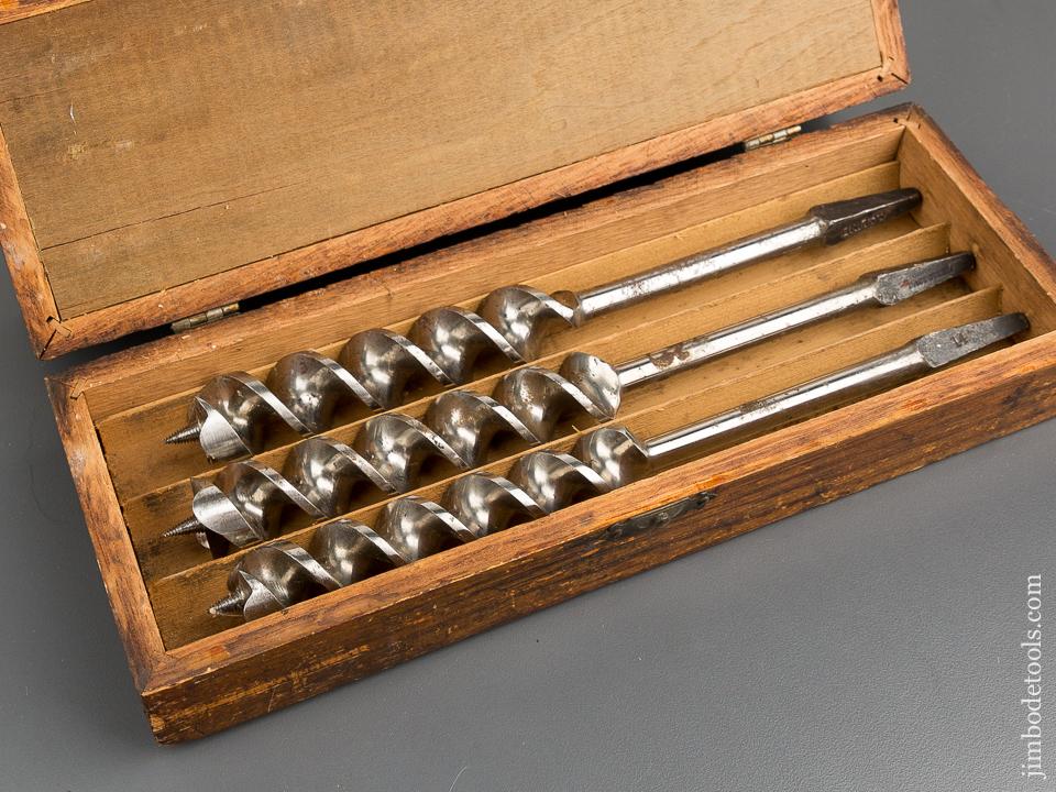 Complete Set of 13 RUSSELL JENNINGS Auger Bits in Original 3 Tiered Box -80951