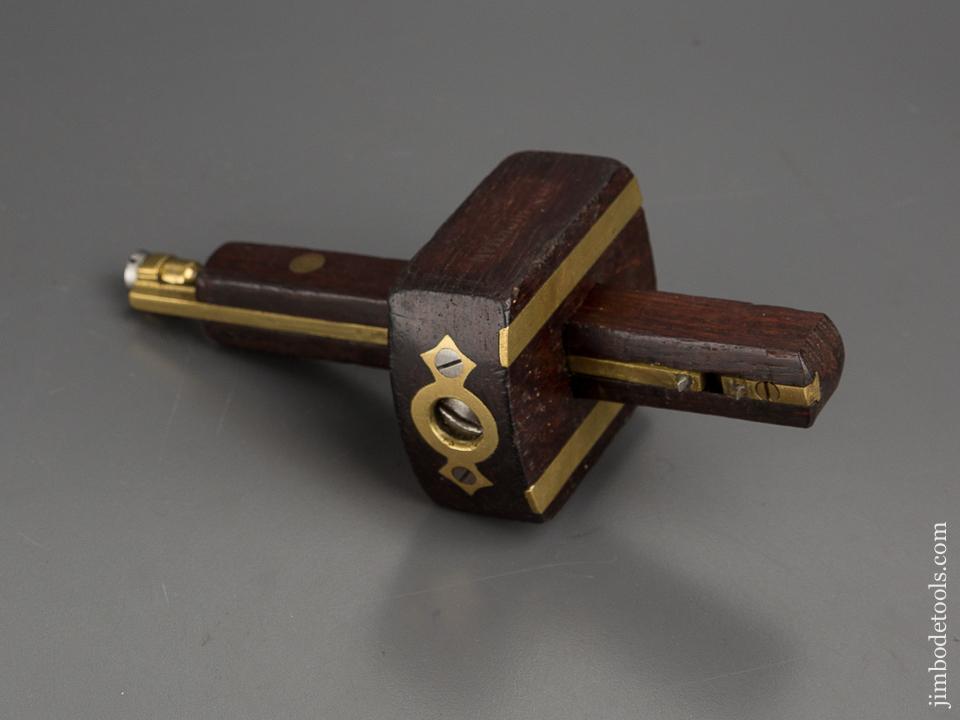6 3/4 inch Rosewood and Brass Mortise Gauge - 80952