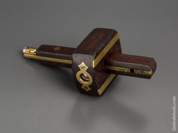 6 3/4 inch Rosewood and Brass Mortise Gauge - 80952