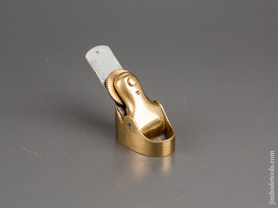 1 3/4 inch Brass NORRIS Flat Bottom Violinmaker's Plane with 3/4 inch Toothing Iron - 80953U
