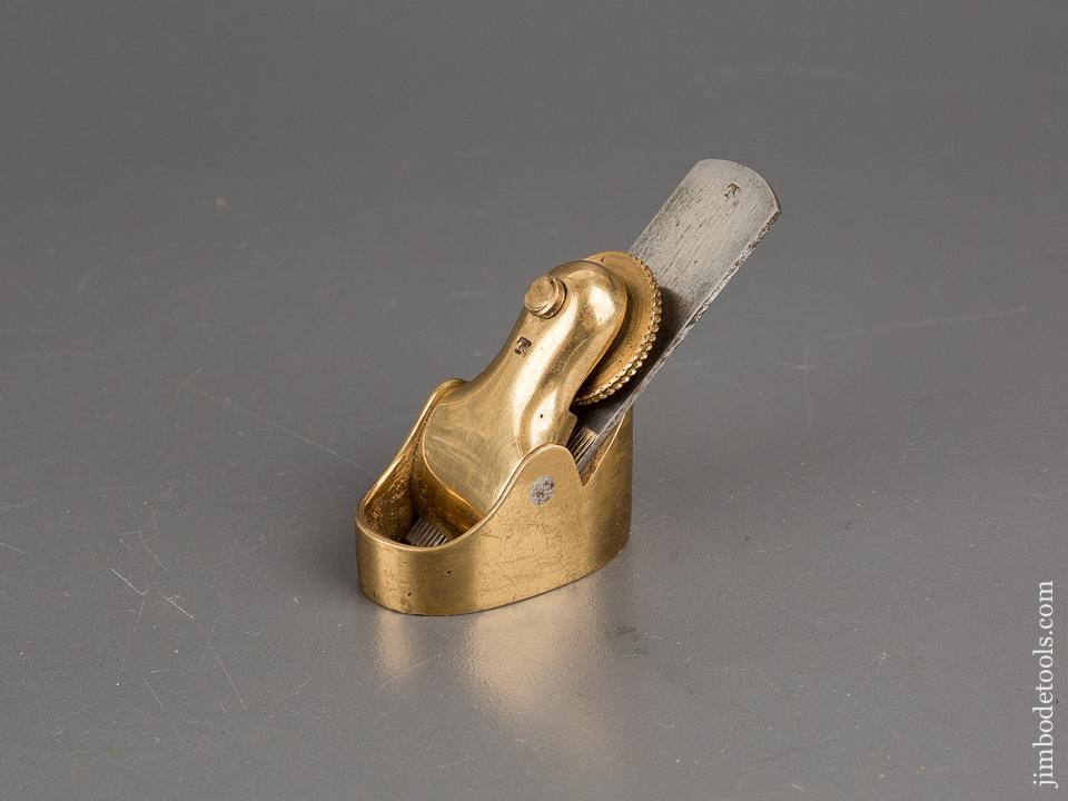 1 3/4 inch Brass NORRIS Flat Bottom Violinmaker's Plane with 3/4 inch Toothing Iron - 80953U