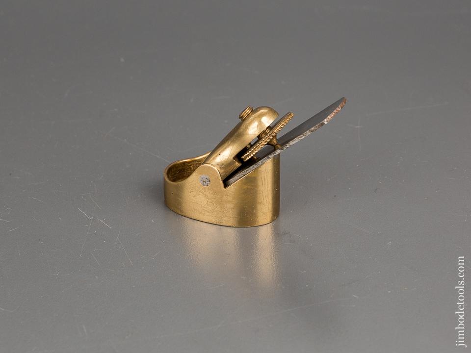1 3/4 inch Brass NORRIS Flat Bottom Violinmaker's Plane with 3/4 inch Toothing Iron - 80953U