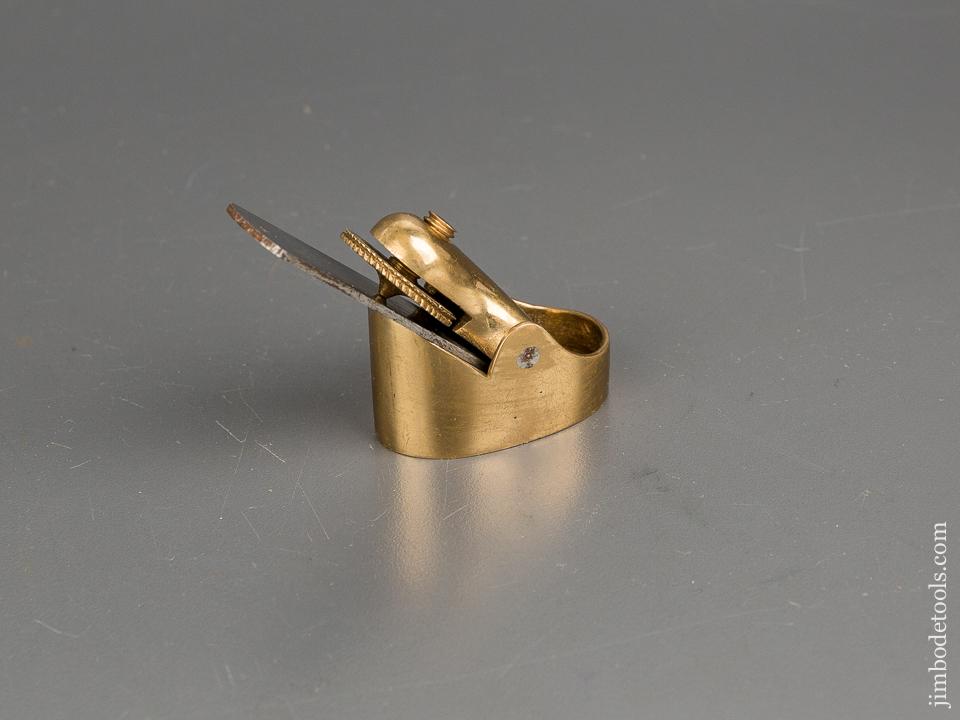 1 3/4 inch Brass NORRIS Flat Bottom Violinmaker's Plane with 3/4 inch Toothing Iron - 80953U
