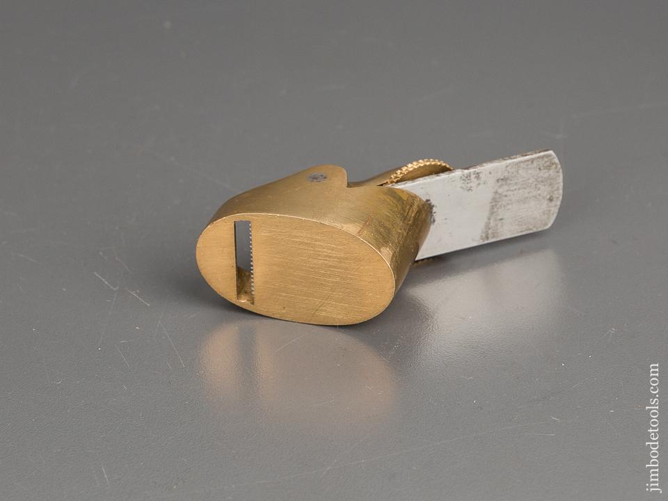 1 3/4 inch Brass NORRIS Flat Bottom Violinmaker's Plane with 3/4 inch Toothing Iron - 80953U