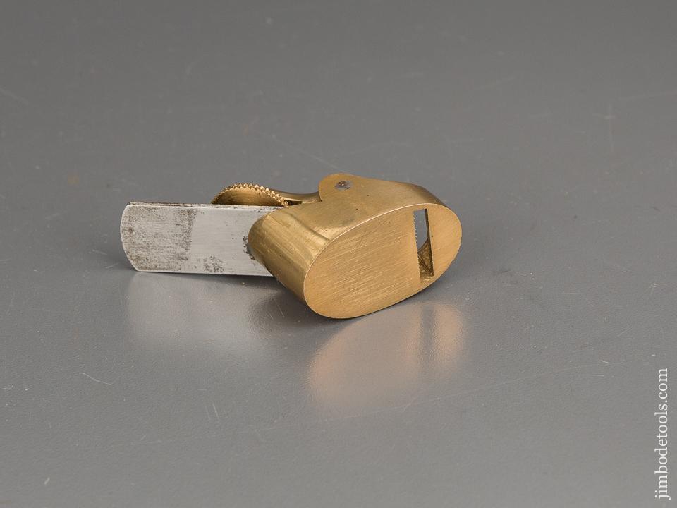 1 3/4 inch Brass NORRIS Flat Bottom Violinmaker's Plane with 3/4 inch Toothing Iron - 80953U