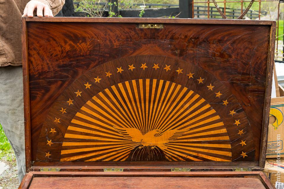 Stunning! 19th Century Cabinetmaker's Tool Chest with Fabulous inlay and Dovetails - 80954U