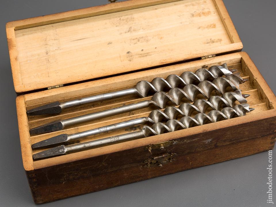 Complete Set of 13 RUSSELL JENNINGS Auger Bits in Original 3 Tiered Box - 80963