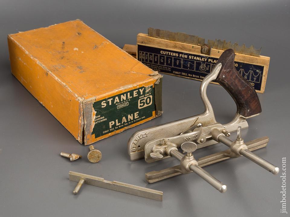STANLEY No. 50 Light Combination Plane 100% COMPLETE in Original Box - 81023