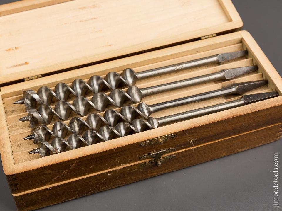 Complete Set of 13 RUSSELL JENNINGS Auger Bits in Original 3 Tiered Box -81046