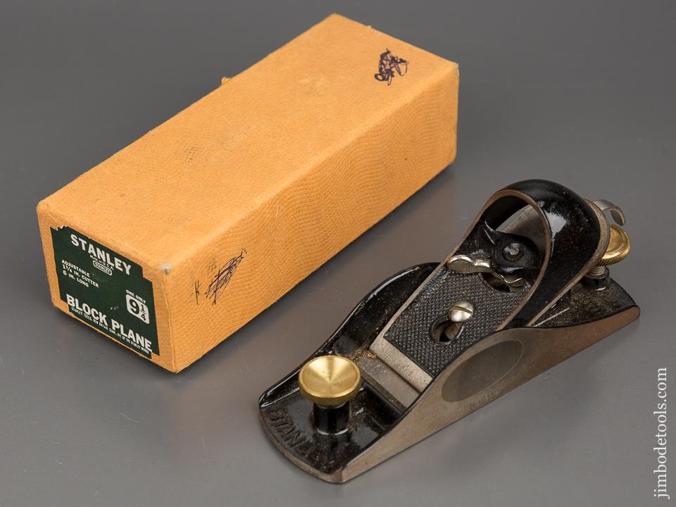STANLEY No. 9 1/4 Block Plane NEAR MINT in Original Box - 81047