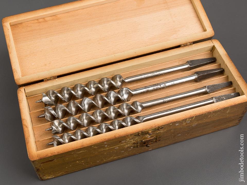 Complete Set of 13 RUSSELL JENNINGS Auger Bits in Original 3 Tiered Box -81100