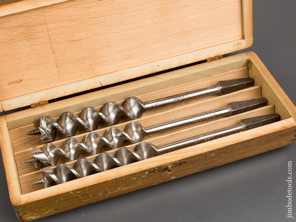Complete Set of 13 RUSSELL JENNINGS Auger Bits in Original 3 Tiered Box -81100